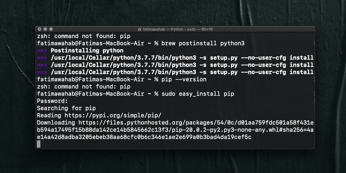 Comment installer Python 3 sur macOS 8 Comment installer Python 3 sur macOS 4