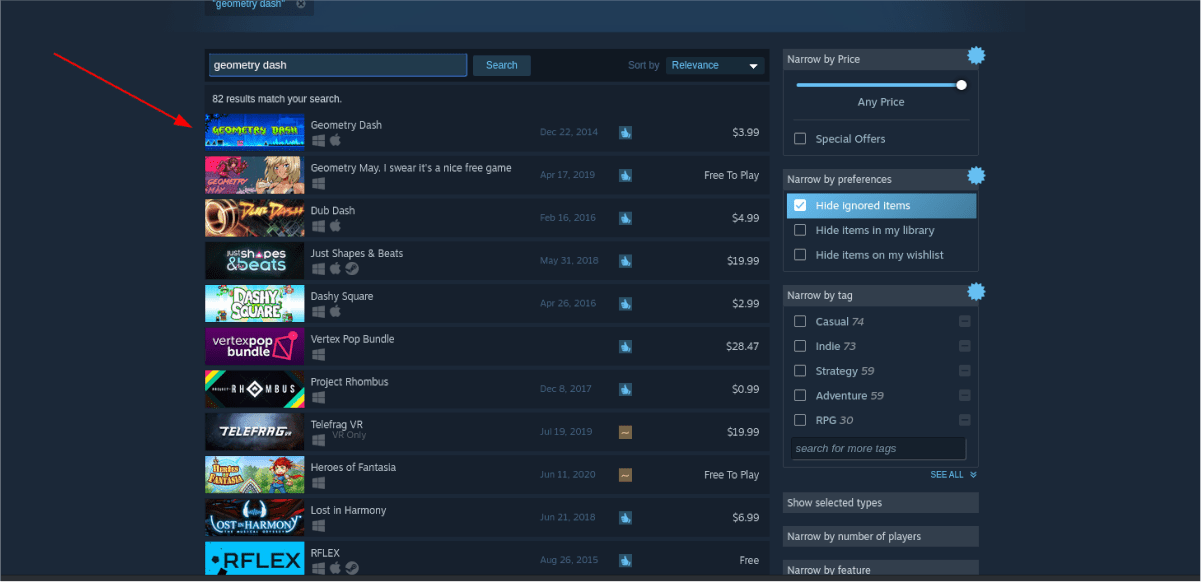 Comment jouer à Geometry Dash sur Linux 7 Comment jouer à Geometry Dash sur Linux 3