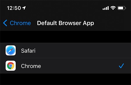 Modifier le navigateur par défaut du navigateur Ios Modifier le navigateur par défaut du navigateur Ios