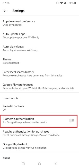 Comment éviter de surpasser les applications Play Store Activer la biométrie Comment éviter de surpasser les applications Play Store Activer la biométrie