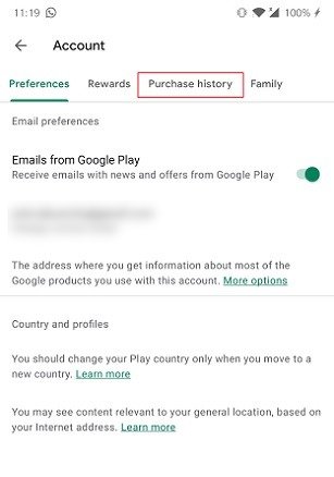 Comment éviter de dépenser trop longtemps dans l'historique des achats sur le Play Store Évitez de dépenser trop longtemps dans l'historique des achats sur le Play Store
