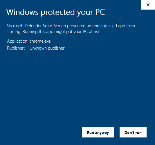 Comment installer Chromium dans Windows 10 7 Installez Chromium Windows 10 Smartscreen
