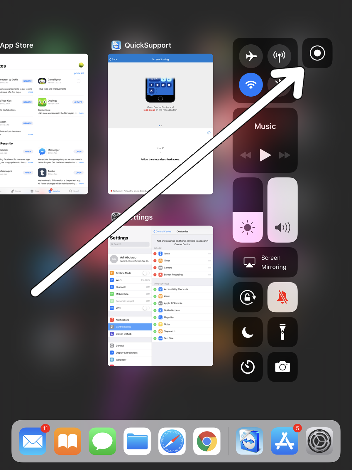 Comment diffuser votre appareil iOS avec TeamViewer 6 Comment diffuser votre appareil iOS avec TeamViewer 2