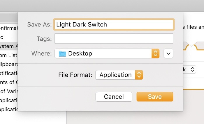 Comment utiliser le fichier Mac Automator Save Light Dark Comment utiliser le fichier Mac Automator Save Light Dark