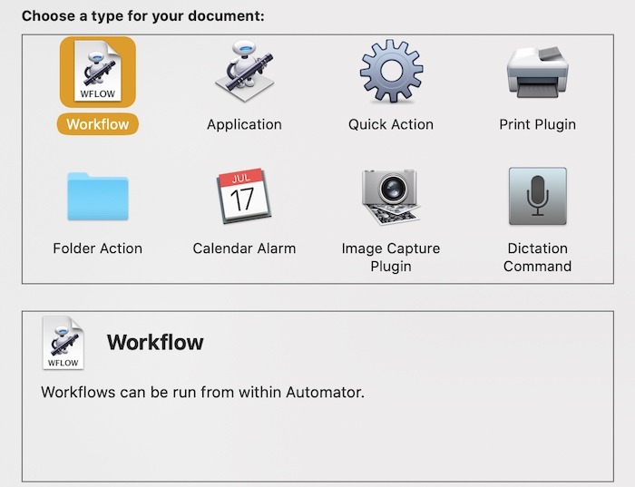 Comment utiliser Mac Automator en choisissant le flux de travail Comment utiliser Mac Automator en choisissant le flux de travail
