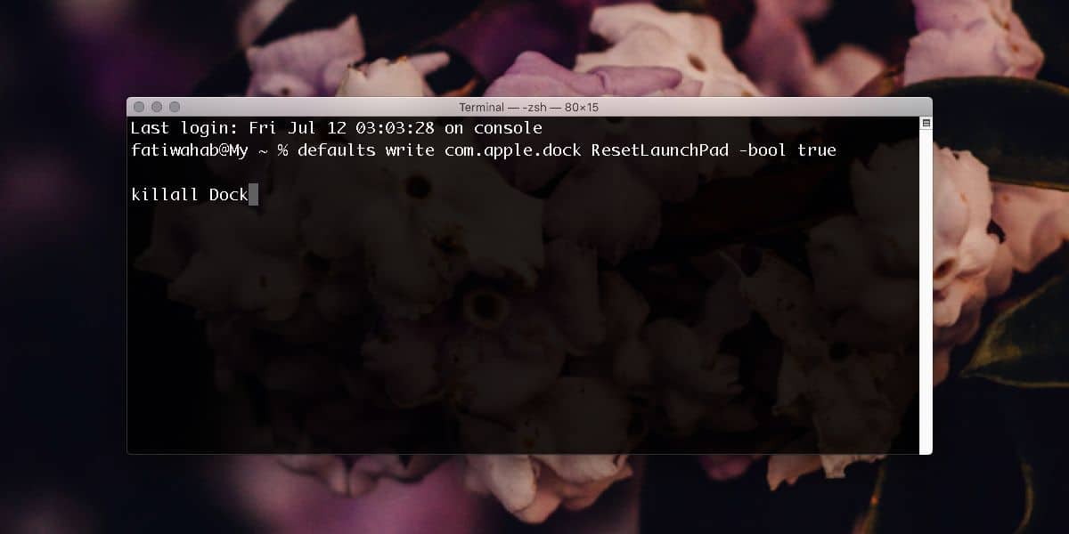 Comment réinitialiser le Launchpad sur macOS 6 Comment réinitialiser le Launchpad sur macOS 2