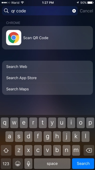 Comment scanner un code QR avec Chrome pour iOS 7 Comment scanner un code QR avec Chrome pour iOS 3