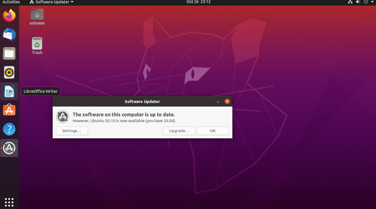 Comment passer à Ubuntu 20.10 7 Comment passer à Ubuntu 20.10 3