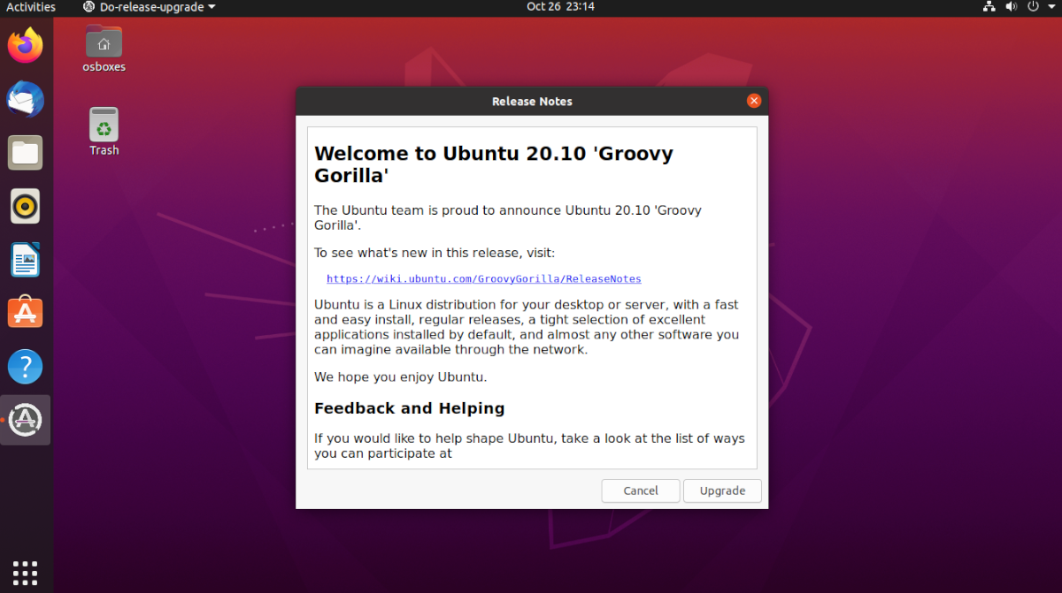 Comment passer à Ubuntu 20.10 8 Comment passer à Ubuntu 20.10 4