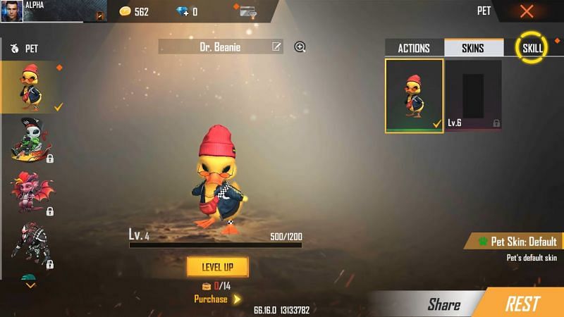 Mise à jour gratuite de Fire OB28 date de sortie prévue, personnage, animal de compagnie et plus de fonctionnalités 10 Dr Beanie est un nouvel animal de compagnie ajouté au serveur Free Fire OB28 Advance (Image via ALPHA FREEFIRE / YouTube)