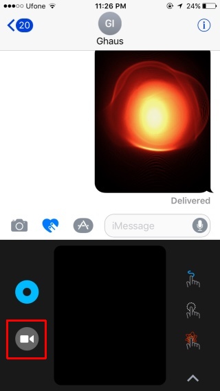 Comment utiliser Digital Touch dans l'application Messages sous iOS 10 11 appareil-photo-numérique