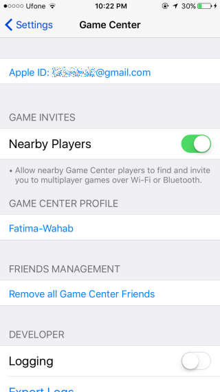Comment se connecter et se déconnecter de Game Center sous iOS 10 7 game-center-id-ios-10