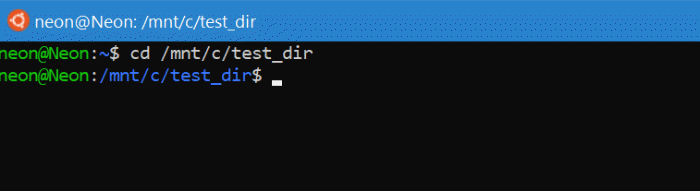 Comment installer Linux sur Windows 10 avec WSL 15 Wsl Start Cd Test Dir 5