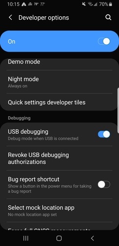 Comment démarrer avec Android Debug Bridge 12 Installation des options de développement Adb Débogage USB