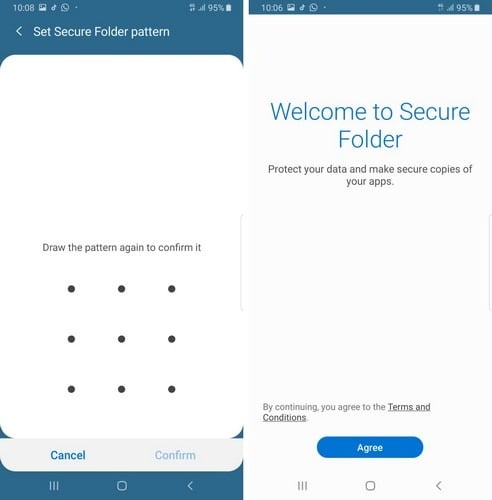 Comment déverrouiller le dossier sécurisé du téléphone Android 7 Modèle sécurisé