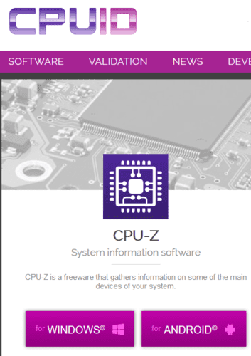 Comment identifier la carte graphique de votre PC Windows 10 9 Identification de la carte graphique CPU Z pour Windows