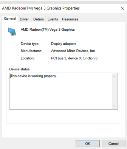 Comment identifier la carte graphique de votre PC Windows 10 8 Fenêtre des propriétés graphiques d'identification de la carte graphique