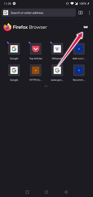 Comment faire des captures d'écran en mode navigation privée sur Android 13 Prendre des captures d'écran Mode navigation privée Android Firefox Nouvelle fenêtre privée