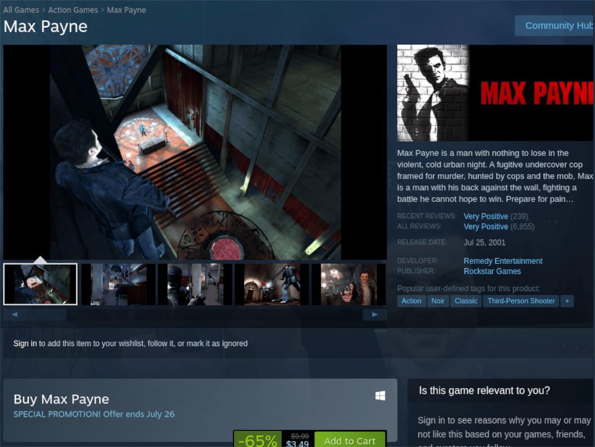 Comment jouer à Max Payne sur Linux 7 Comment jouer à Max Payne sur Linux 3