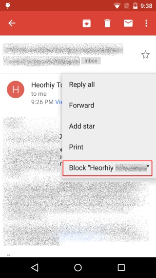 Comment bloquer une adresse e-mail dans Gmail 6 gmail-android-block