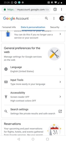 Données et personnalisation du compte Google Données et personnalisation du compte Google