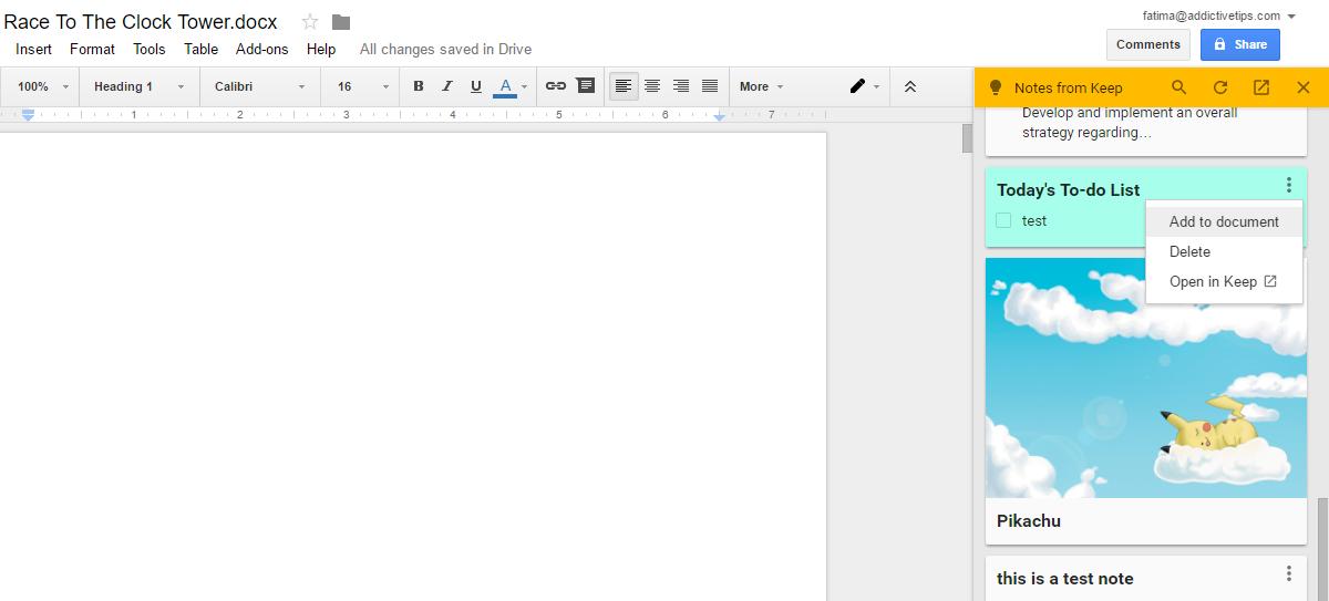 Comment insérer des notes de Google Keep dans Google Docs 6 Comment insérer des notes de Google Keep dans Google Docs 2
