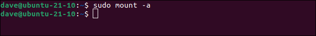 Comment utiliser la commande fsck sous Linux 16 Remontez le système de fichiers à l'aide de la commande mount