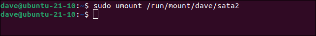 Comment utiliser la commande fsck sous Linux 12 Utilisez la commande umount pour démonter le système de fichiers.