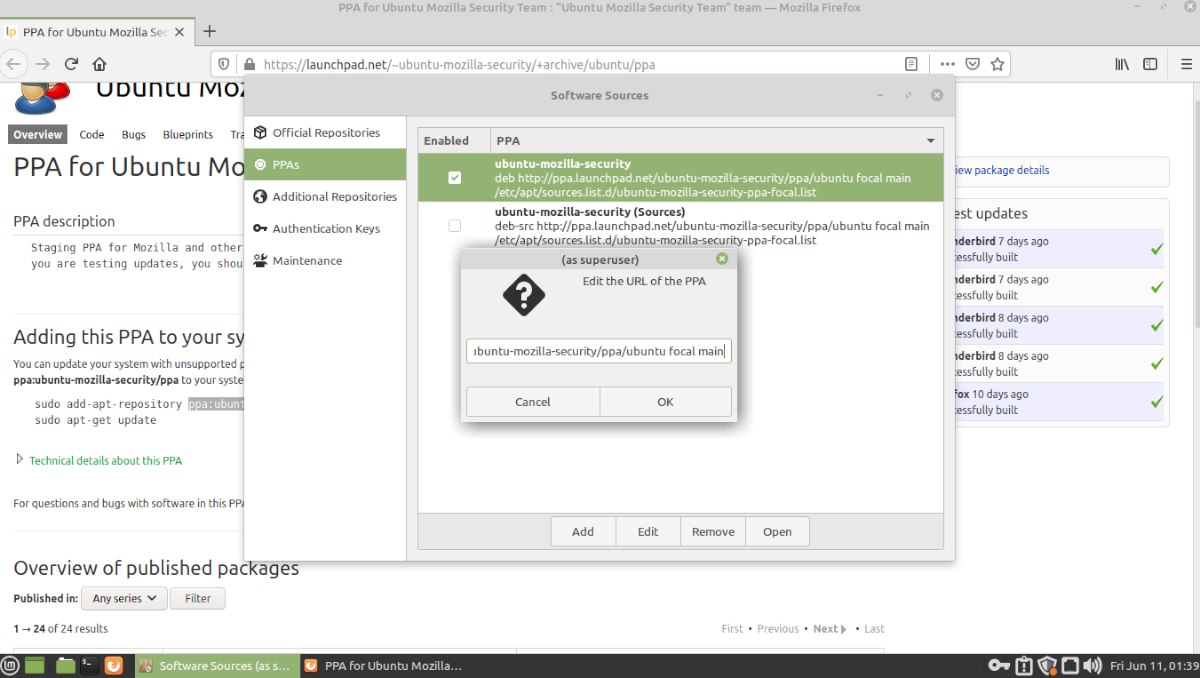 Comment modifier les PPA dans Linux Mint 6 Comment modifier les PPA dans Linux Mint 2