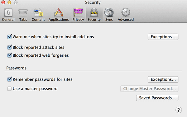 firefoxpassword-sécurité firefoxpassword-sécurité