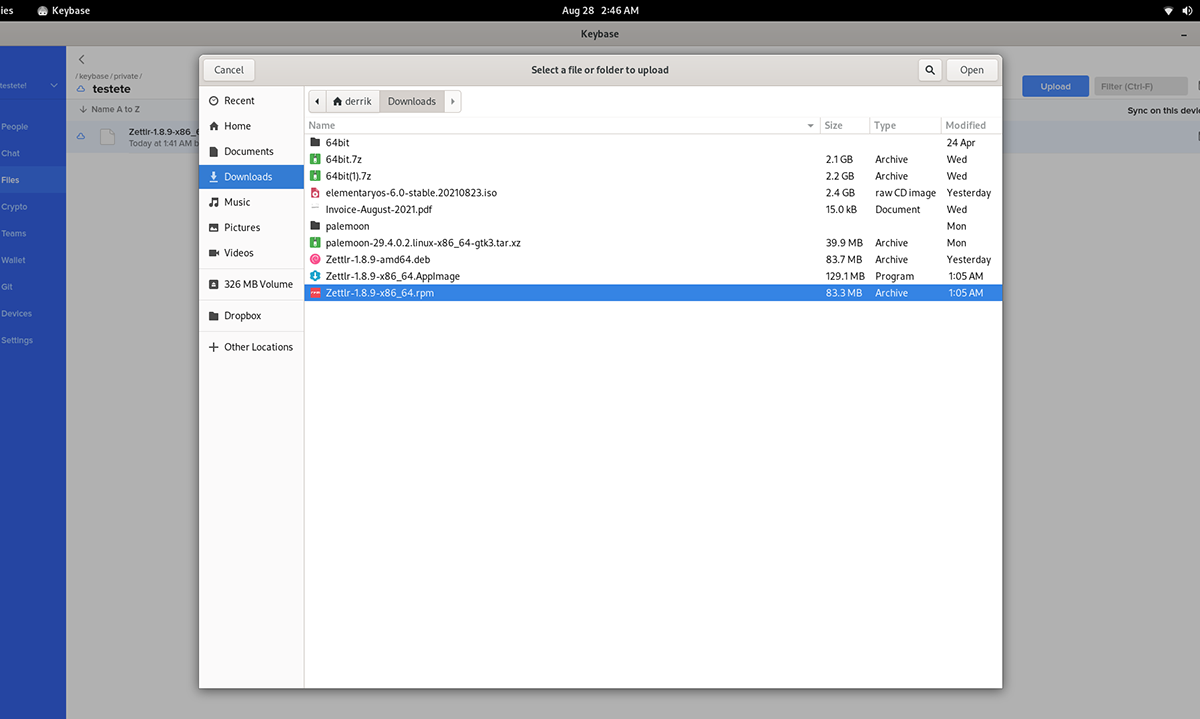 Comment utiliser Keybase pour crypter des fichiers sous Linux 7 Comment utiliser Keybase pour crypter des fichiers sous Linux 3