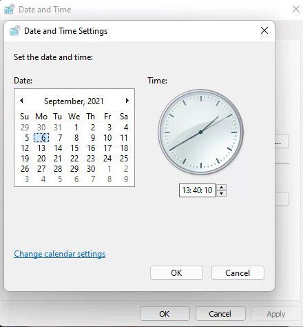 La barre des tâches et le menu Démarrer ne fonctionnent pas dans Windows 11 Dev Build ? Voici le correctif ! 14 Désactiver la synchronisation de l'heure et de la date