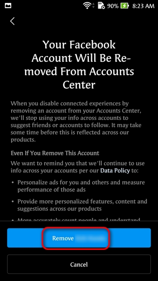 Comment déconnecter Facebook d'Instagram 16 Dissocier Facebook et Instagram à l'aide de l'application Instagram