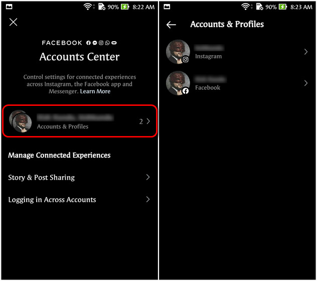 Comment déconnecter Facebook d'Instagram 14 Comment déconnecter Facebook d'Instagram