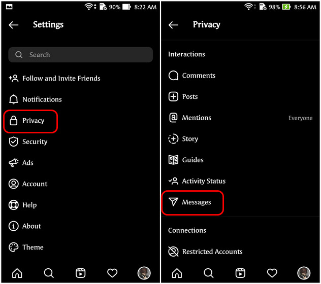 Comment déconnecter Facebook d'Instagram 17 Dissocier les DM Instagram et Facebook Messenger